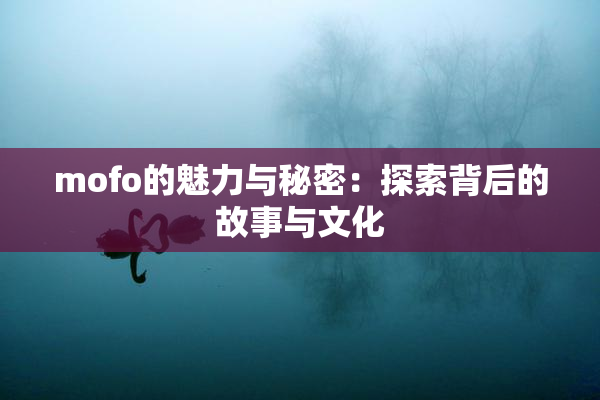 mofo的魅力与秘密：探索背后的故事与文化