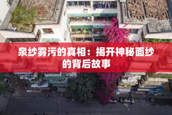 泉纱雾污的真相：揭开神秘面纱的背后故事