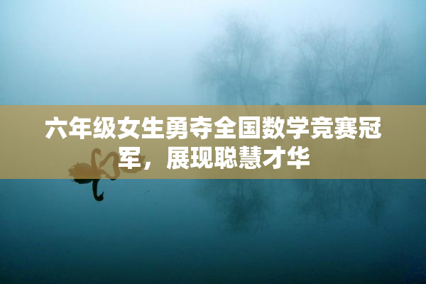 六年级女生勇夺全国数学竞赛冠军，展现聪慧才华