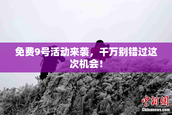 免费9号活动来袭，千万别错过这次机会！