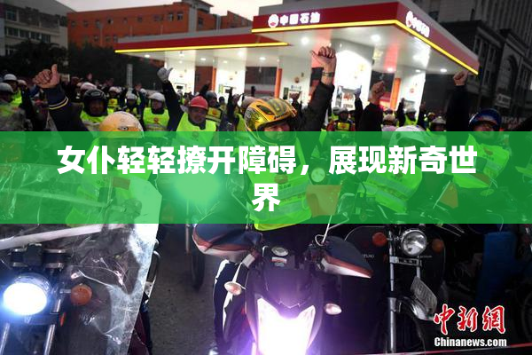 女仆轻轻撩开障碍，展现新奇世界