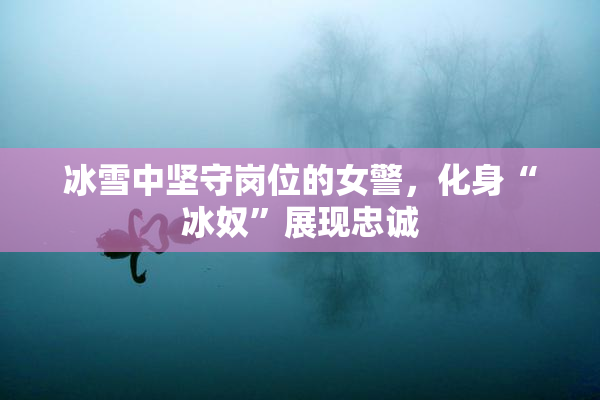 冰雪中坚守岗位的女警，化身“冰奴”展现忠诚