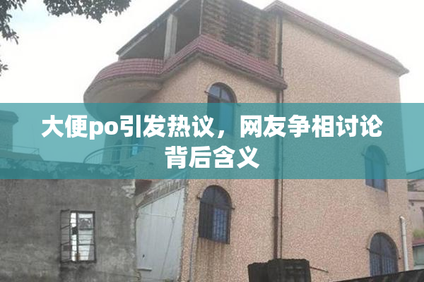 大便po引发热议，网友争相讨论背后含义