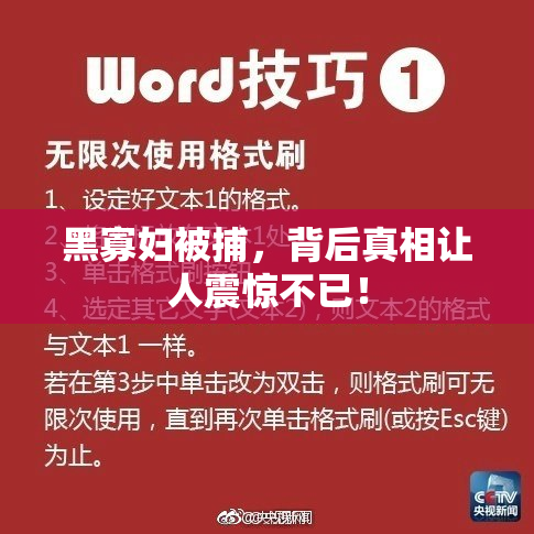 黑寡妇被捕，背后真相让人震惊不已！