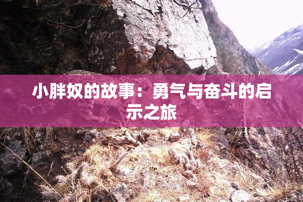 小胖奴的故事：勇气与奋斗的启示之旅