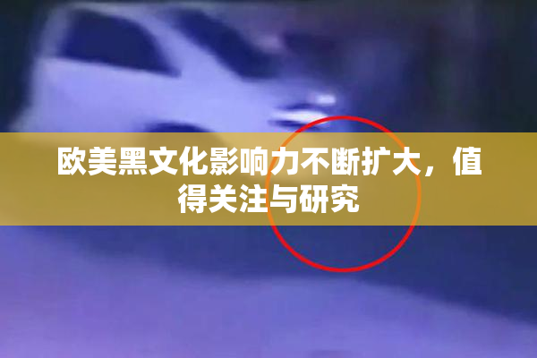 欧美黑文化影响力不断扩大，值得关注与研究