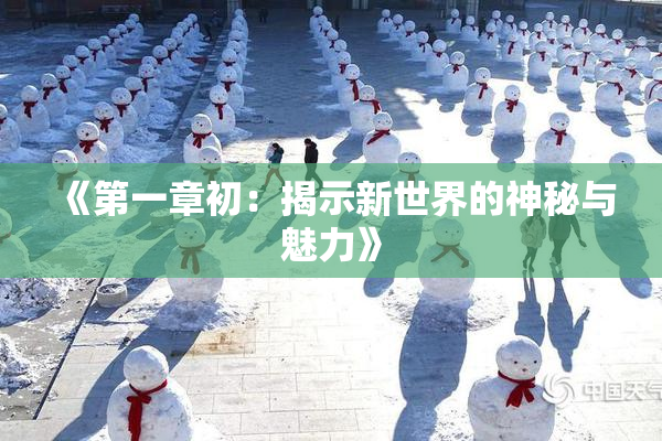 《第一章初：揭示新世界的神秘与魅力》