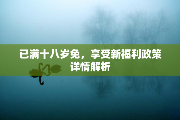 已满十八岁免，享受新福利政策详情解析