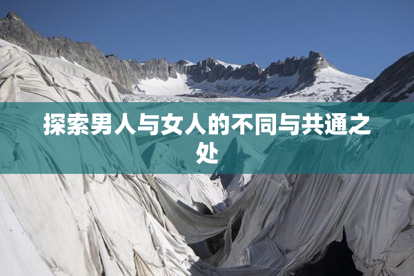 探索男人与女人的不同与共通之处