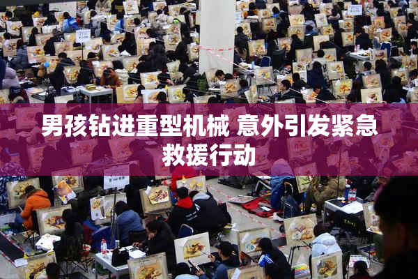 男孩钻进重型机械 意外引发紧急救援行动