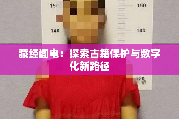 藏经阁电：探索古籍保护与数字化新路径