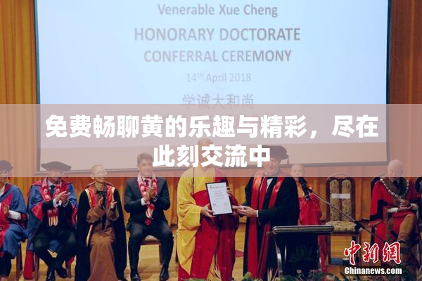 免费畅聊黄的乐趣与精彩，尽在此刻交流中