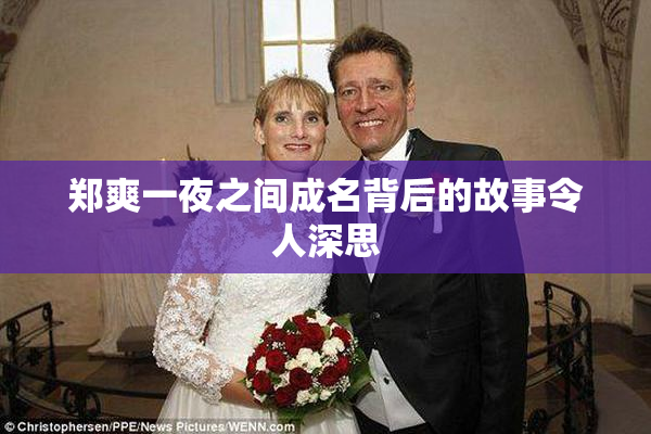 郑爽一夜之间成名背后的故事令人深思