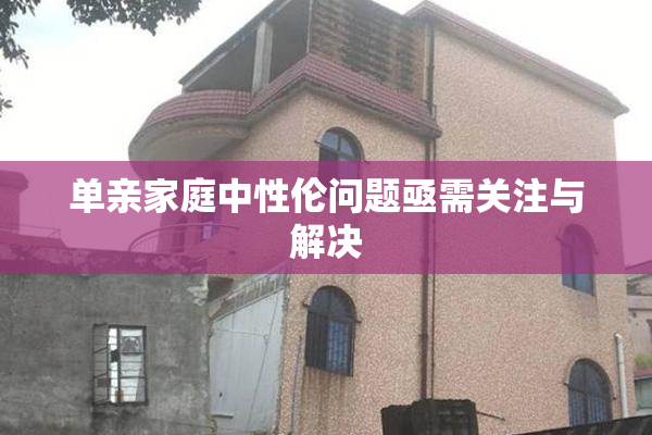 单亲家庭中性伦问题亟需关注与解决
