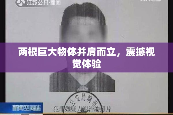 两根巨大物体并肩而立，震撼视觉体验