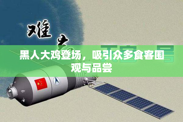 黑人大鸡登场，吸引众多食客围观与品尝