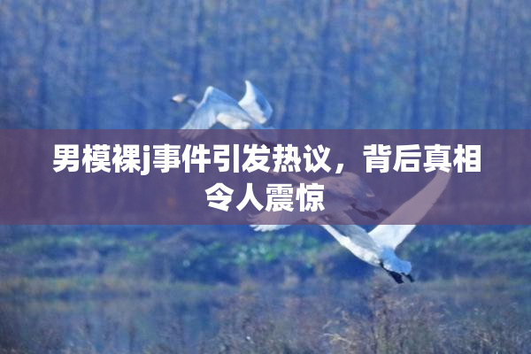 男模裸j事件引发热议，背后真相令人震惊
