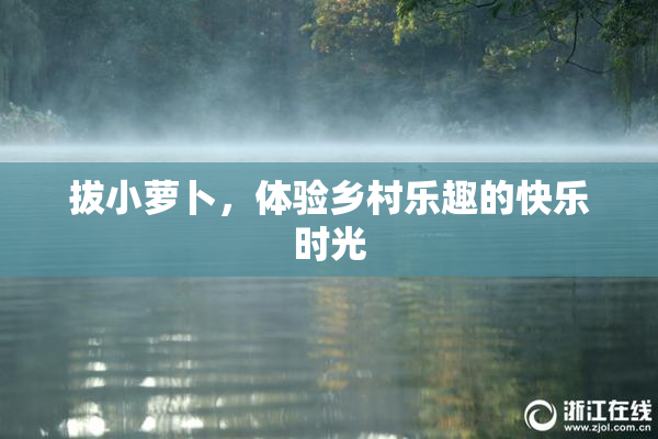 拔小萝卜，体验乡村乐趣的快乐时光
