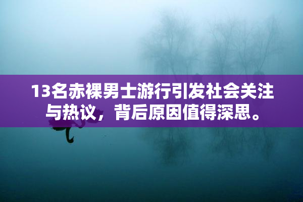 13名赤裸男士游行引发社会关注与热议，背后原因值得深思。