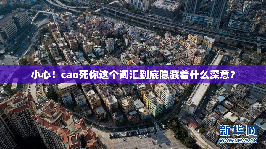 小心！cao死你这个词汇到底隐藏着什么深意？