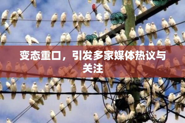 变态重口，引发多家媒体热议与关注