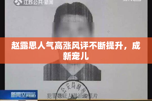 赵露思人气高涨风评不断提升，成新宠儿
