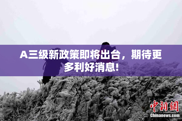 A三级新政策即将出台，期待更多利好消息!