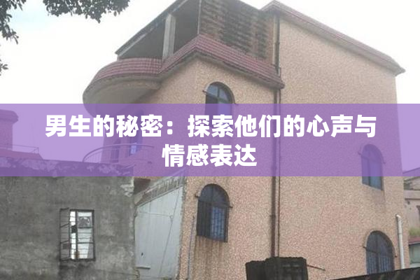 男生的秘密：探索他们的心声与情感表达