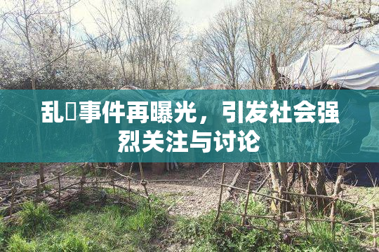 乱婬事件再曝光，引发社会强烈关注与讨论