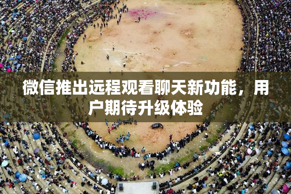 微信推出远程观看聊天新功能，用户期待升级体验