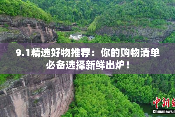 9.1精选好物推荐：你的购物清单必备选择新鲜出炉！