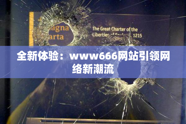 全新体验：www666网站引领网络新潮流