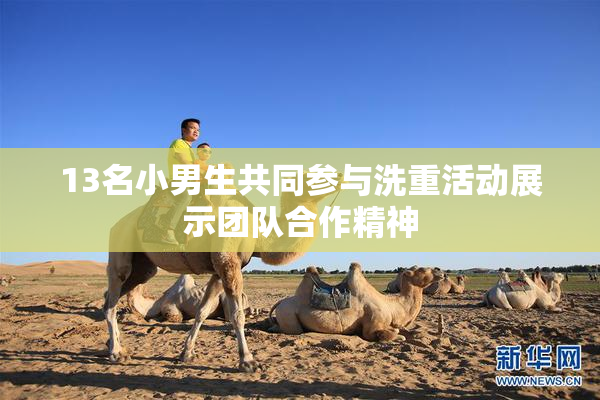 13名小男生共同参与洗重活动展示团队合作精神