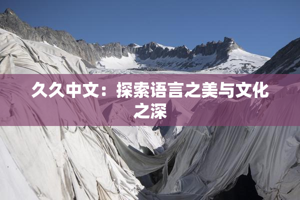 久久中文：探索语言之美与文化之深