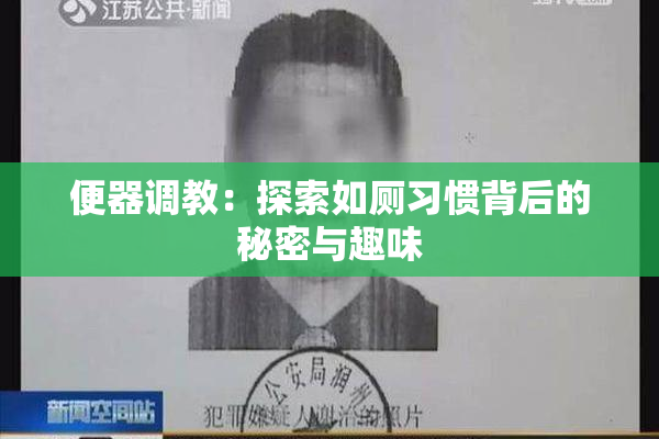 便器调教：探索如厕习惯背后的秘密与趣味