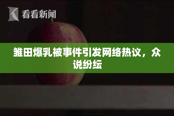 雏田爆乳被事件引发网络热议，众说纷纭
