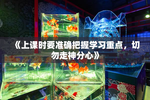 《上课时要准确把握学习重点，切勿走神分心》