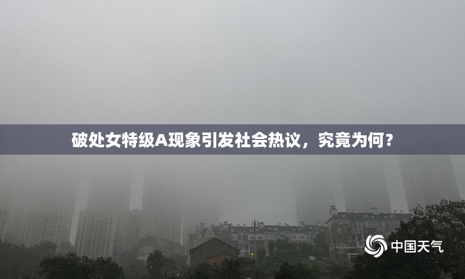 破处女特级A现象引发社会热议，究竟为何？