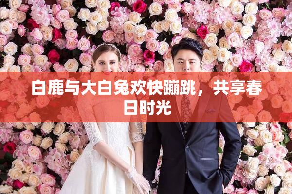 白鹿与大白兔欢快蹦跳，共享春日时光