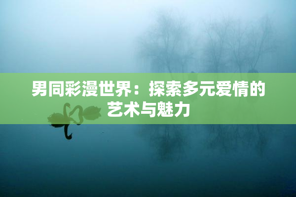 男同彩漫世界：探索多元爱情的艺术与魅力