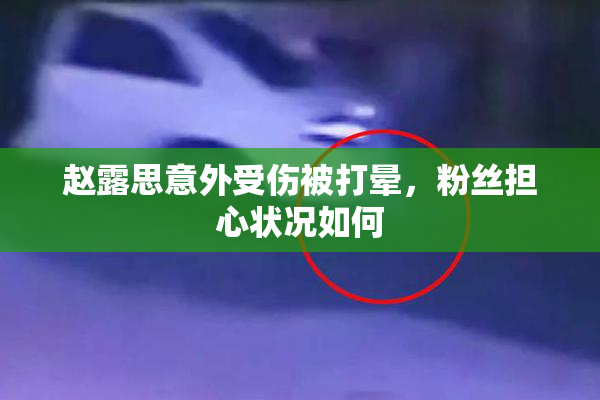 赵露思意外受伤被打晕，粉丝担心状况如何