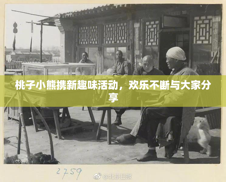 桃子小熊携新趣味活动，欢乐不断与大家分享
