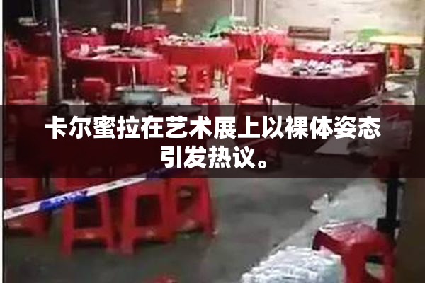 卡尔蜜拉在艺术展上以裸体姿态引发热议。