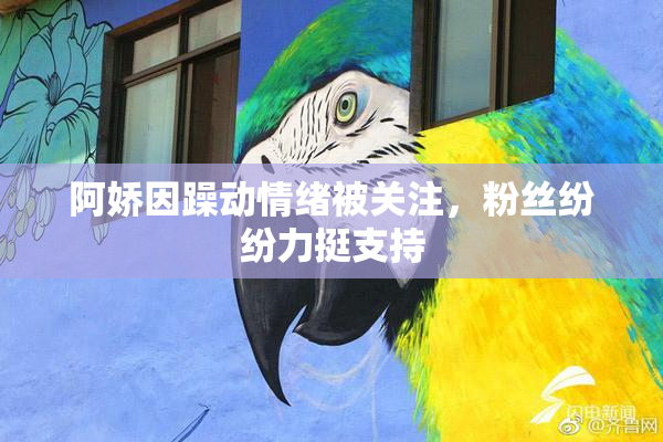 阿娇因躁动情绪被关注，粉丝纷纷力挺支持