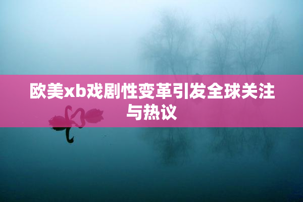 欧美xb戏剧性变革引发全球关注与热议