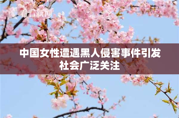 中国女性遭遇黑人侵害事件引发社会广泛关注