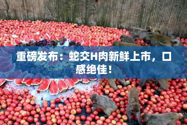 重磅发布：蛇交H肉新鲜上市，口感绝佳！