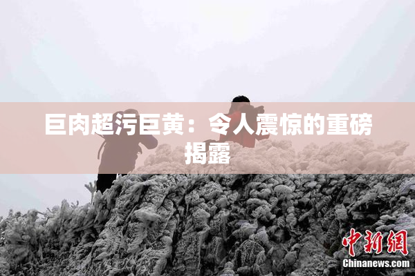 巨肉超污巨黄：令人震惊的重磅揭露