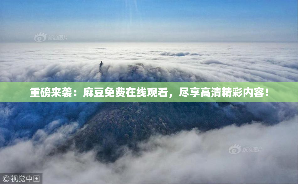 重磅来袭：麻豆免费在线观看，尽享高清精彩内容！