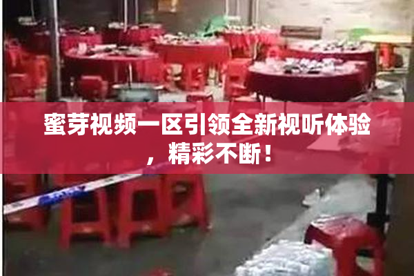 蜜芽视频一区引领全新视听体验，精彩不断！